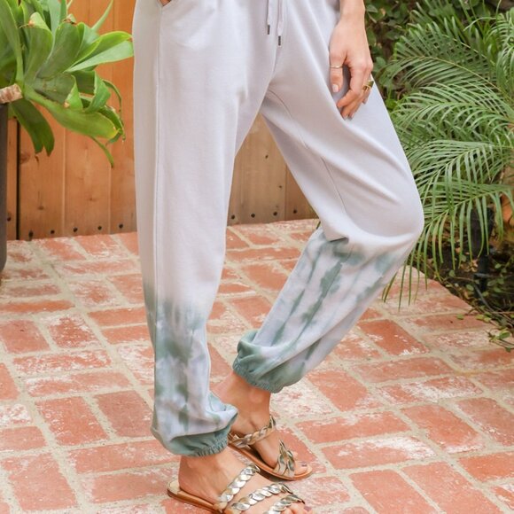 HEM & THREAD Sage Tie-Dye Jogger Lounge Pants - Picture 7 of 7
